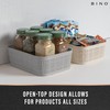 BINO | Woven Plastic Basket | XS (Natural Grey), 5-Pack