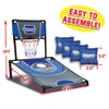 Cornhole Shootout Sports Basketball Net Cornhole Board Set, Basketball &