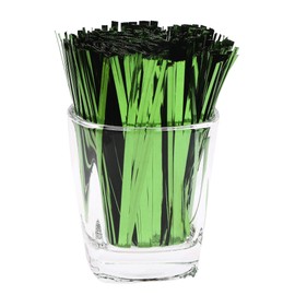 Mini Skater 4 Inch Bread Candy Bag Ties 800pcs 4 Inch(Green)