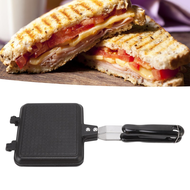 Removable Sandwich Pan Double Sided Nonstick Frying Pan Flat Bottom