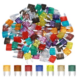 90 Pcs Car Fuse Set - Automotive Fuses for Car/Motorhome/Truck/Motorcycle (5 Amp 7.5A 10A 15A 20A 25A 30A 35A 40A), Mechanical Fuse for Motorcycle Car