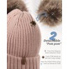 FURTALK Fleece Lined Cute Winter Beanie Hats for Women Girls