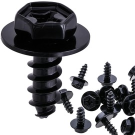 Rexka 25pcs M6.3-2.5x15.5mm Splash Shield Bumper Cover Fender Liner Screw for Toyota Lexus 90159-60603