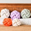 Uvvyui Knot Pillow Ball, Soft White Home Decor Knotted Pillows,