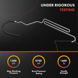 A-Premium Power Steering Hose Return Hose Line Assembly Compatible with Ford Focus 2004-2007 L4 2.3L Cooler Tube Replace# 6S4Z3D746AA