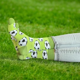 Tindo Colourful Socks with Motif Funny Crazy Socks for Men and Women Gift Socks Unisex One Size UK 3-9 Crew Socks 1 Pair, Chick-Yellow