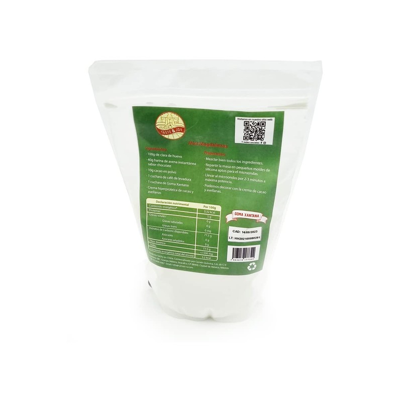 Goma Xantana 500g [Gluten Free] - Grado Alimenticio Y Cosmético