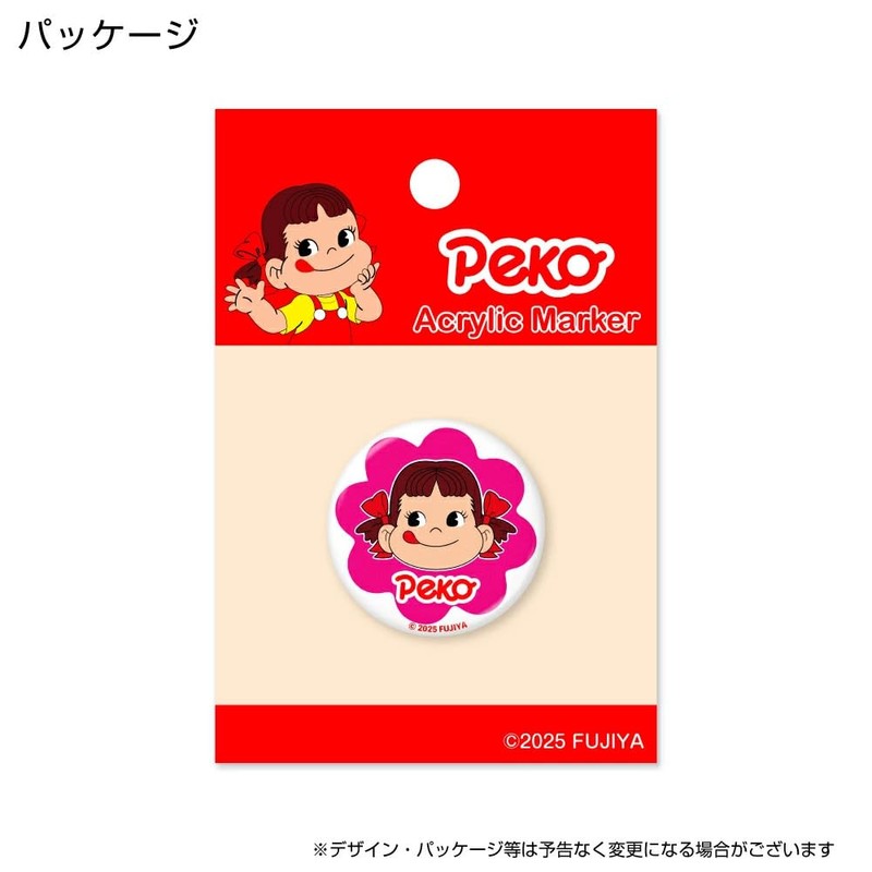 HOKUSHIN TRADING MK0477 Golf Ball Marker Peko-chan Acrylic Marker Flower