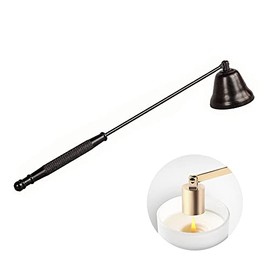 Candle Snuffer, Candlesnuffers Wick Snuffer Candle Extinguisher Accessory for Putting Out Extinguish Candle Wicks Flame Safely, Black