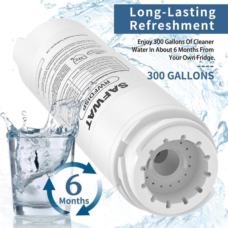 SAFWAT RWFDISP Replacement for Viking Refrigerator Water Filter RWFDISP (2