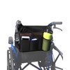 LIGHTMEUP New Upgraded Wheelchair Bag with Mesh Cup Holder for
