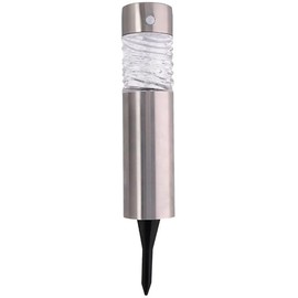 Grundig Solar Garden Lighting - Super LED - 44.5 x 7.5cm - Motion Sensor - IP44 - Patterned Glass - With Ground Spike