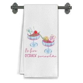 Elefeltclave Mahjong Cocktail，Mahjong Gifts for Women Funny Kitchen Towels,Gift for Mahjong Players Dish Tea Cocktail Lovers Decorative Hand Towels for Kitchen Decor,16X24 Inch