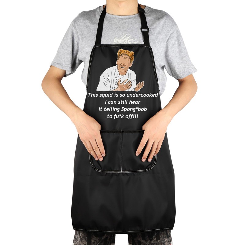 JNIAP Chef Ramsay Kitchen Apron Cooking TV Show Inspired Gifts