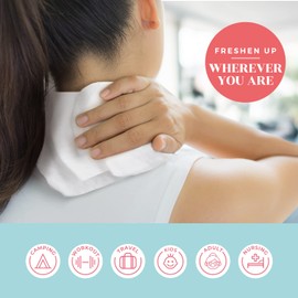 Body Wipes XL Shower Wipes Body Wipe for Adults Bathing, Traveling, Camping, Gym, Car, Elderly, Bedridden - Bath Wipe - Disposable Washcloths for Adults No Rinse