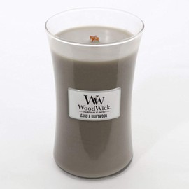 WoodWick Sand Driftwood 22oz Large Jar Candle Burns 180 Hours
