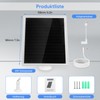 HISUEKIG Surveillance Camera Solar Power Charger, Camera Solar Panel 360°