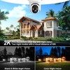 Home Security Cameras Wireless Outdoor, WiFi Outdoor Security Camera, 360
