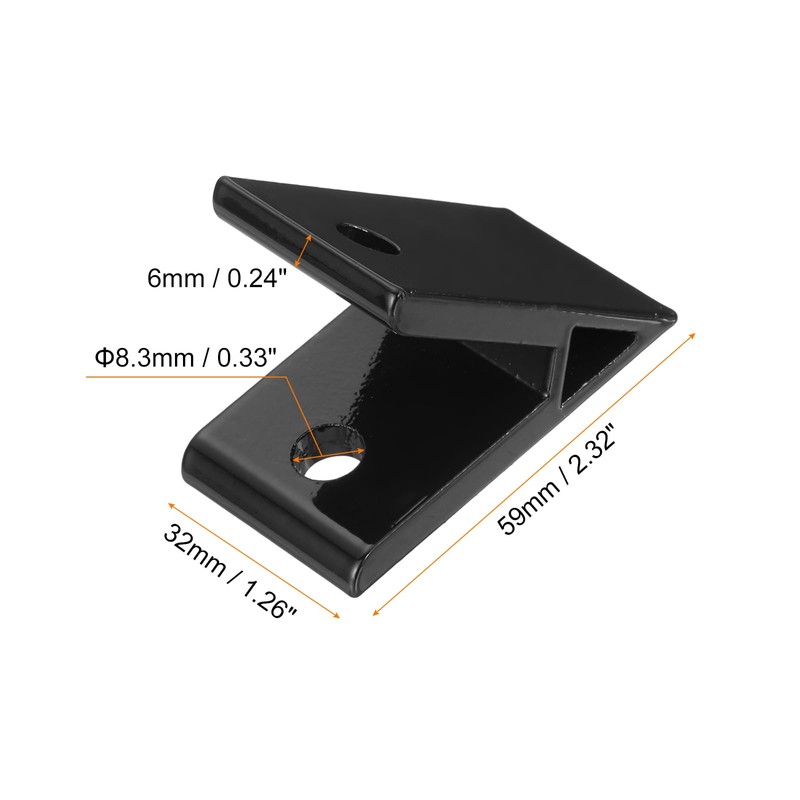 sourcing map 2Set 45 Degree Angle Aluminum Profile Corner Bracket,