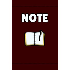 Deep Red Note – Elegant Lined Notebook for Professionals and Writers: Minimalist 6x9 Maroon Journal with Open Book Graphic – 120 Lined Pages