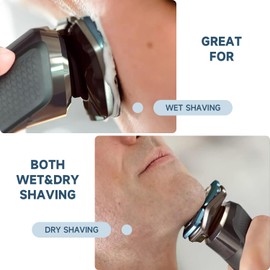 6P SH71/52 Replacement Head Compatible with Series 7000 and 5000 ，Upgraded SH71/52 Compatibility Double Blades for 7000 Replacement Heads.