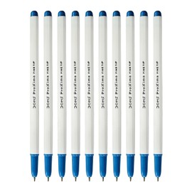 PROXIMA Ballpoint Pens, BLUE, Pack of 10, Fine Point (0.7mm), Smooth Fine Ball Pens, Comfort Grip, Ideal for School Office Home Use, iZOFAX Black Ball Pen