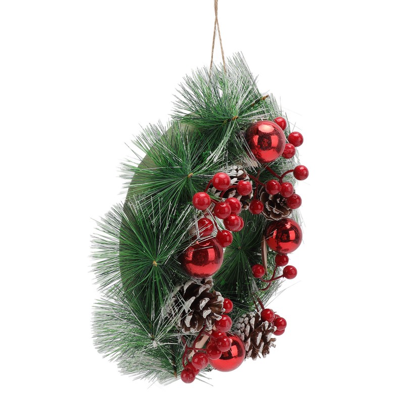 Christmas Wreath Hand Made Simulation Pine Cone Wreath Christmas Gift