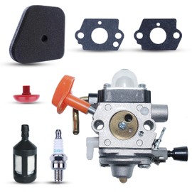 Haishine Carburetor Kit for STIHL FS87 FS87R FS90 FS90R FS100 FS110 FS110X FS130R FS130 HL100 KM90 KM100 Carburetor String Trimmer Brushcutter Lawn Mower Replace #41801200607