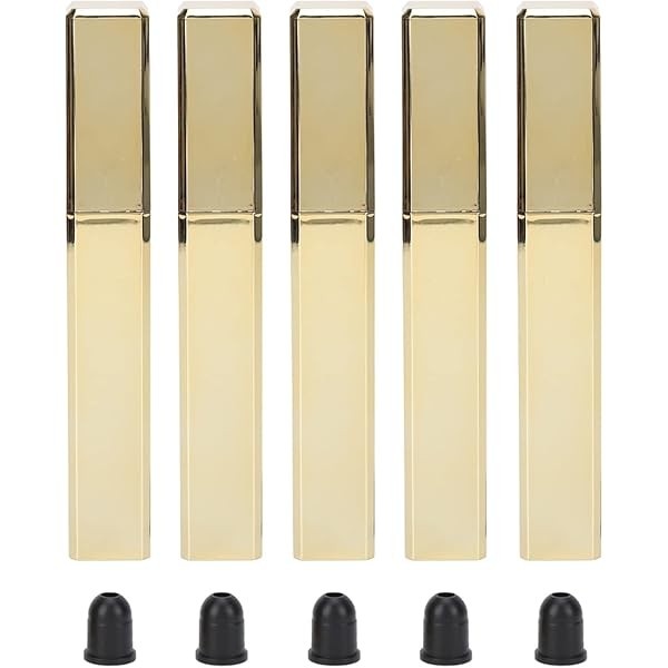 5Pcs Empty Mascara Tube Eyelash Cream Bottle Gold Container 10g