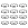 sourcing map 12 Pcs Regular Mouth Mason Jar Lids with