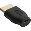 HDMI Adaptor, InLine®, HDMI A male to HDMI D female,