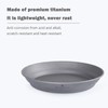 Boundless Voyage Ultralight Titanium Dish with Carry Bag Outdoor Camping