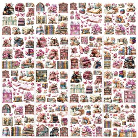 GOMAKERER 12 Sheets Rub on Transfers for Crafts and Furniture, 12 Styles Vintage Book Flower Rub on Transfer Stickers PVC Rub On Decals for DIY Home Window Craft Decor, 5.5x5.5 Inch