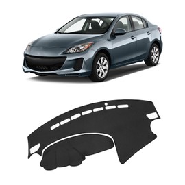 FIILINES Dash Cover Compatible with Mazda 3 2010 2011 2012 2013 Dashboard Mat Cover Car Accessories Dash Mat Sunshade Nonslip Mesh Protector No Glare