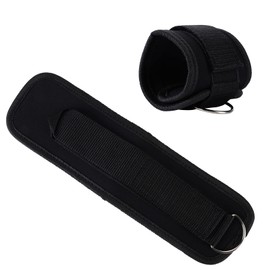 Adjustable Ankle Weights, Double D‑Ring Adjustable Ankle Straps Exercise Training Equipment for Gym Fitness Workout (Black)