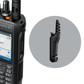 SHEEPDOG MICROPHONES Headset with Boom Microphone, Compatible with Motorola R7, ION and MXP600, Black Cable (SPM-1400-M20), Behind-The-Head, Large PTT, Black Cable