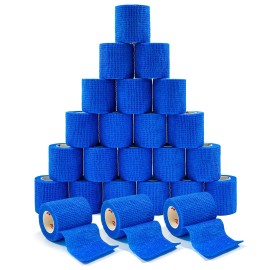 Carbou 24 Pack 2x5Yards Self-Adhesive Bandages Elastic Cohesive Bandage for Sports
