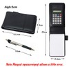 Marte Vanci Mini Pocket Notebook with Calculator and Pen, A7