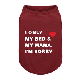 Stylish Cotton Dog Shirt with Print, Soft & Breathable, All-Season Comfort, Fits Most Breeds - Perfect Pet Apparel for Small, Medium, Large Dogs.red&s