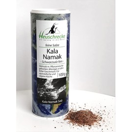 HEUSCHRECKE Kala Namak Indian Black Salt Tin (6 x 100 g)