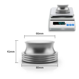 Tertullus Record Weight Stabilizer 14oz Lp Disc Stabilizer Aluminum Alloy Portable Turntable Clamp For Lp Vinyl Record Player-Silver