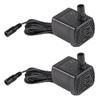 2Pcs DC5.5V-12V Mini Submersible Water Pump 1W-3W Small Fountain Pump
