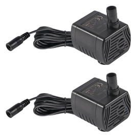 2Pcs DC5.5V-12V Mini Submersible Water Pump 1W-3W Small Fountain Pump for Aquarium Fish Tank Fountain Hydroponics Water Feature, Indoor Fountains