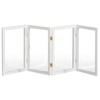 2 ft. Short Clear Plastic Partition White 4 Panel