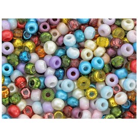 100 p Unique Mix of Czech Glass Beads for Jewelry Making, Beads & Bead assortments. Pony Beads 5.5 mm, Mega Mix