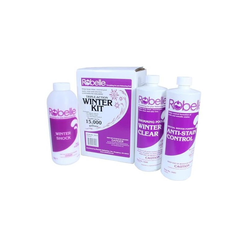 Robelle 3415-A Pool Winterizing Chemical Kit up to 15,000 Gallon
