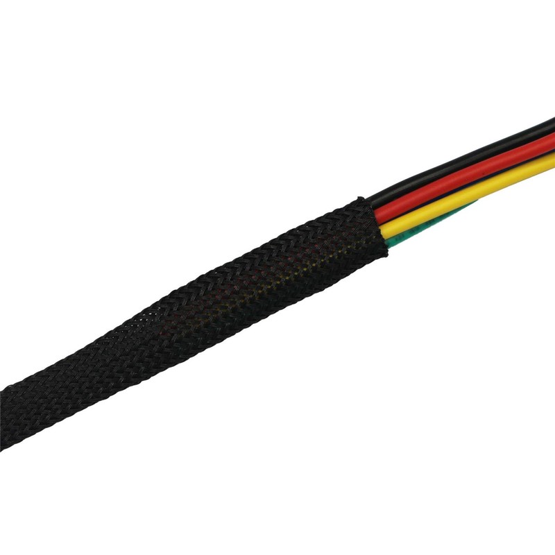 30ft PET Expandable Braided Sleeving Flexo Wire Cable Sleeve (3/5",