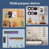 SOVQUEST Nail Polish Wall Rack 15 Inch 6 Pack Acrylic