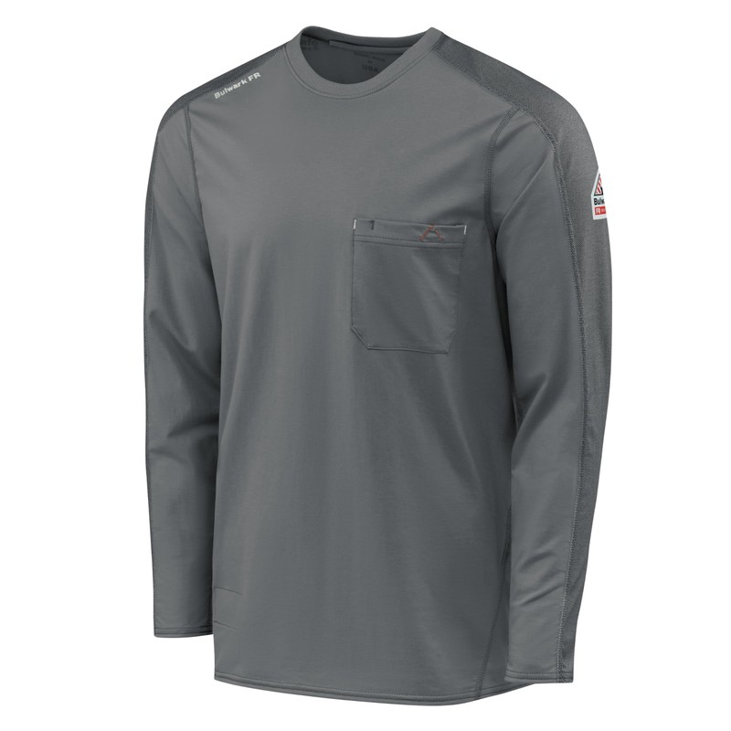 Bulwark FR Men's Flex Knit Tee, Charcoal