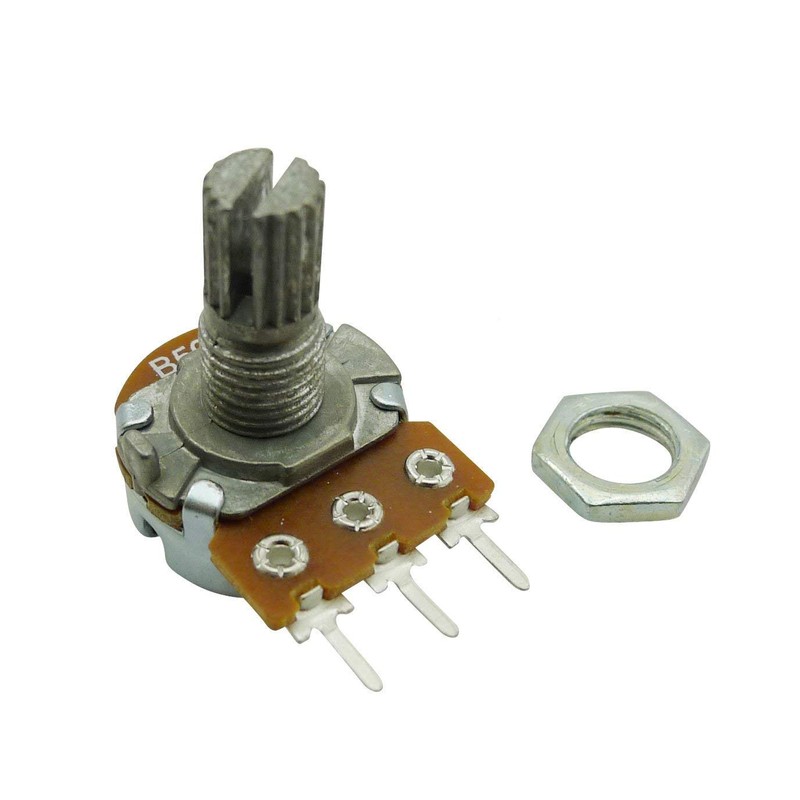 Aihasd B500K 500K Ohm Adjustment Single Linear Rotary Taper Potentiometer
